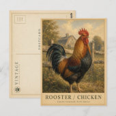 Hane Boerderij VINTAGE Briefkaart (Voorkant / Achterkant)