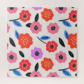 Hane tekening bloemenpatroon legpuzzel (Horizontaal)