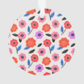 Hane tekening bloemenpatroon ornament (achterkant)