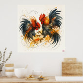 Hanen - Archiefprint Poster (Keuken)