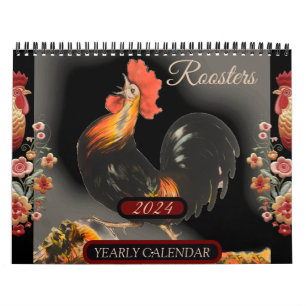 Hanen Natuur Boerderij Dieren Vogels Kalender