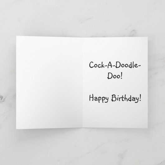  Hanen, Verjaardag Kaart (Binnen)