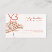 hanenfamilie pasgeboren g7678 visitekaartje (Achterkant)