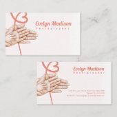 hanenfamilie pasgeboren g7678 visitekaartje (Voorkant / Achterkant)