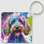 hanenpoes sleutelhanger (Achterkant)