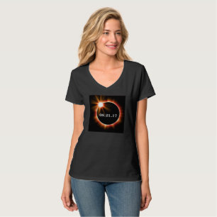 Hanes Nano V-nek Eclipse T-shirt voor dames