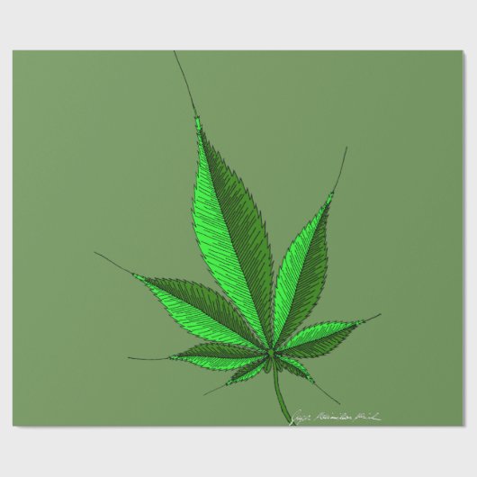 Hanfblatt 14 cadeaupapier (Vlak)