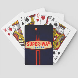 HANFORD, CALIFORNIA.  SUPER-WAY PLAYING CARDS. POKERKAARTEN