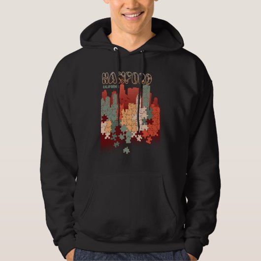 Hanford In California Travel Souvenir Hoodie (Voorkant)