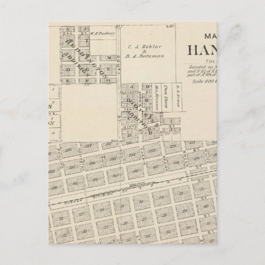 Hanford, Tulare County Briefkaart (Voorkant)