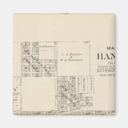 Hanford, Tulare County Magneet (Voorkant)