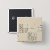 Hanford, Tulare County Vierkante Button 5,1 Cm (Voorkant /achterkant)