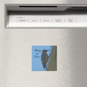 Hang daar Aanmoedigende Woodpecker en Cactus Magneet (Insitu (Vaatwasser))