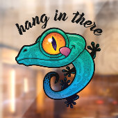 Hang daar de kleurrijke Gecko op Raamsticker (Vel 2)