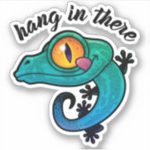 Hang daar de kleurrijke Gecko op Sticker (Voorkant)