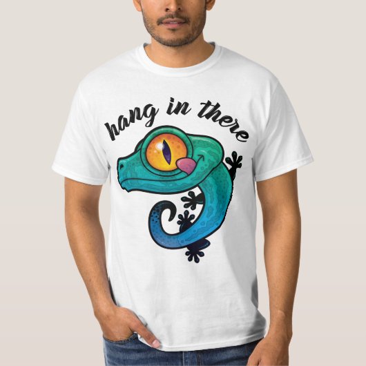 Hang daar de kleurrijke Gecko op T-shirt (Voorkant)