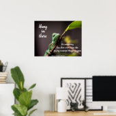 "Hang daar in" Frances Hodgson Burnett, kampioen Poster (Thuiskantoor)