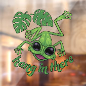 Hang daar in Gelukkige Groene Boomkikker Raamsticker (Vel 2)