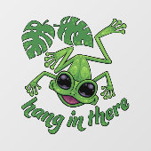 Hang daar in Gelukkige Groene Boomkikker Raamsticker (Vel)