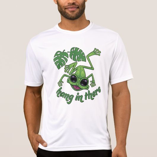 Hang daar in Gelukkige Groene Boomkikker T-shirt (Voorkant)