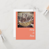 Hang daar in het orang-oetan Wenskaart Kaart (Voorkant / Achterkant in situ)