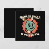 Hang daar in, het wordt nog grappiger Cartoon bom Kaart (Voorkant / Achterkant)