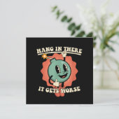 Hang daar in, het wordt nog grappiger Cartoon bom Kaart (Staand voorkant)