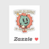 Hang daar in, het wordt nog grappiger Cartoon bom Sticker (Vel)