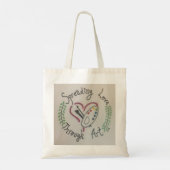 "Hang daar in" Slote Canvas tas (Achterkant)