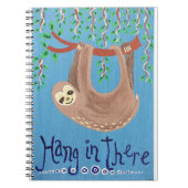 "Hang daar in" Sloth Spiral Notitieboek (Voorkant)