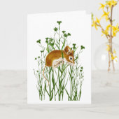 Hang daar op voor Zorgverleners Kute Waterverf Mou Kaart (Gele Bloem)