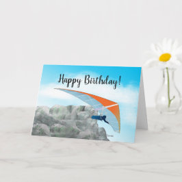 Hang de Gliding Birthday-kaart op Kaart