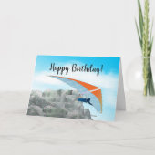 Hang de Gliding Birthday-kaart op Kaart (Voorkant)
