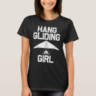 Hang de Gliding Girls Kinder op Glider Pilot Flyer T-shirt