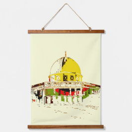 Hang de glorie: koepel van de rots hangend wandkleed