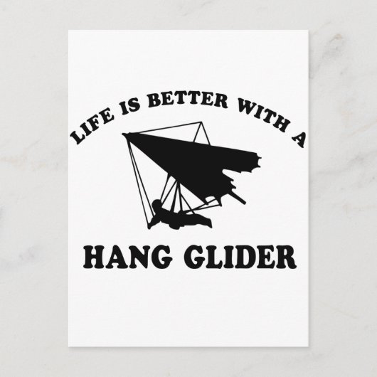Hang de Vectordesign van de Glider Briefkaart (Voorkant)