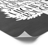 Hang een het Schitteren Citaat van de Ster | Art P Poster (Hoek)