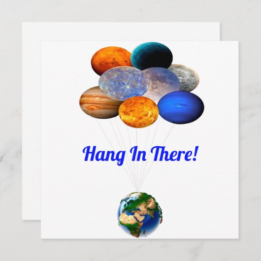 Hang er in Notecard Kaart (Voorkant / Achterkant)