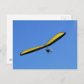 Hang glider in de lucht briefkaart (Voorkant / Achterkant)