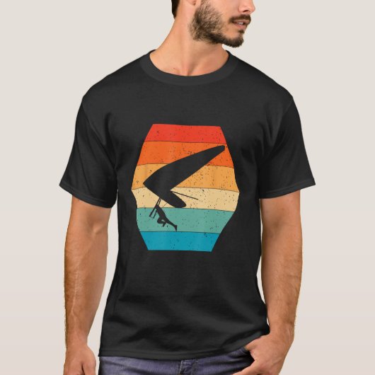 HANG GLIDER RETRO DESIGN T-SHIRT (Voorkant)