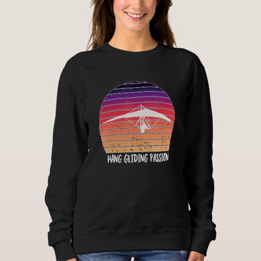 Hang Glider Silhouette Sunset Hang Gliding Passion Trui (Voorkant)
