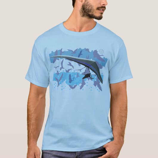 HANG GLIDING Birds pontocentral T-shirt (Voorkant)