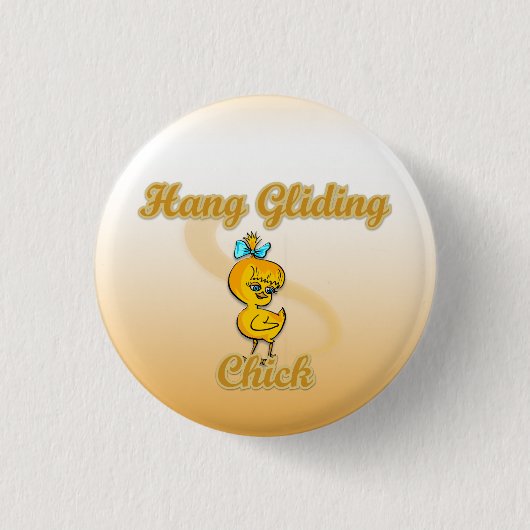 Hang Gliding Chick Ronde Button 3,2 Cm (Voorkant)
