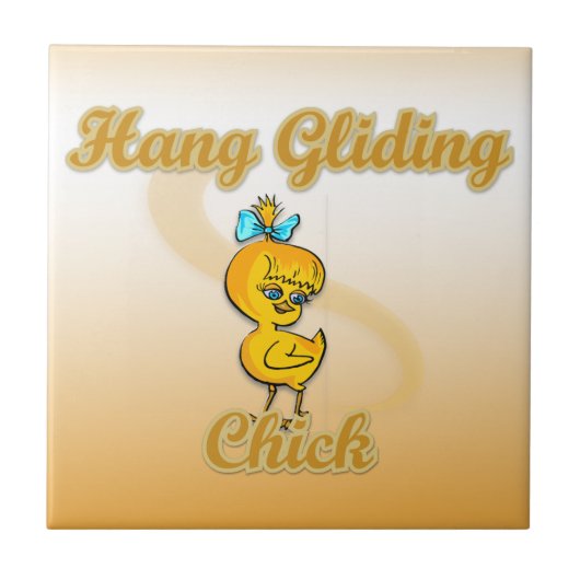 Hang Gliding Chick Tegeltje (Voorkant)