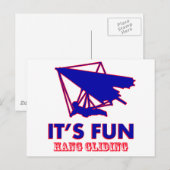 hang gliding Design Briefkaart (Voorkant / Achterkant)