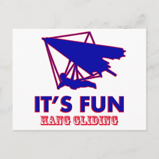 hang gliding Design Briefkaart (Voorkant)