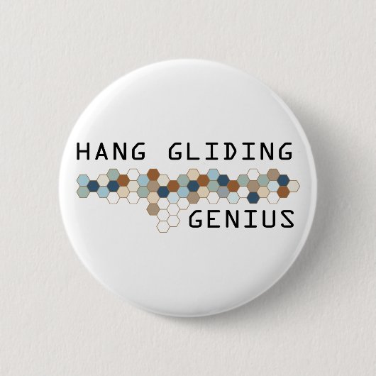 Hang Gliding Genius Ronde Button 5,7 Cm (Voorkant)