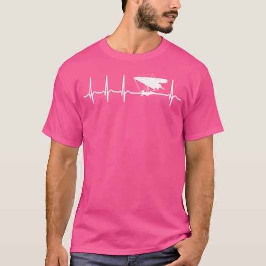 Hang Gliding Hart - Beste Grappige Spreuken Quotes T-shirt (Voorkant)