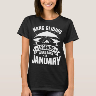 Hang Gliding Legends werd geboren in januari Glide T-shirt