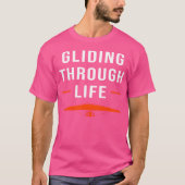 Hang Gliding Wing Gliding Through Life Hang Glider T-shirt (Voorkant)